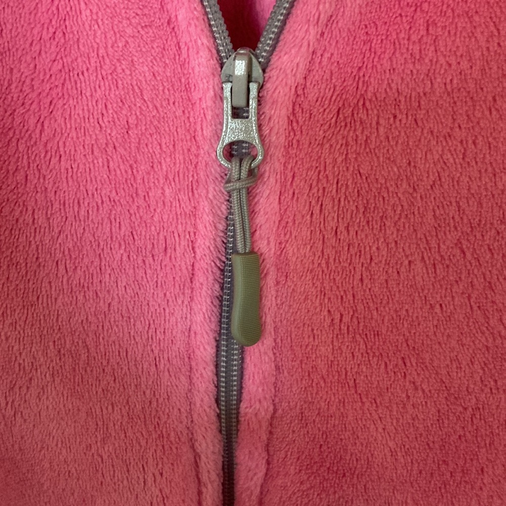 DANSKIN PINK FLUFF JACKET polar fleece jacket used - Picture 10 of 10